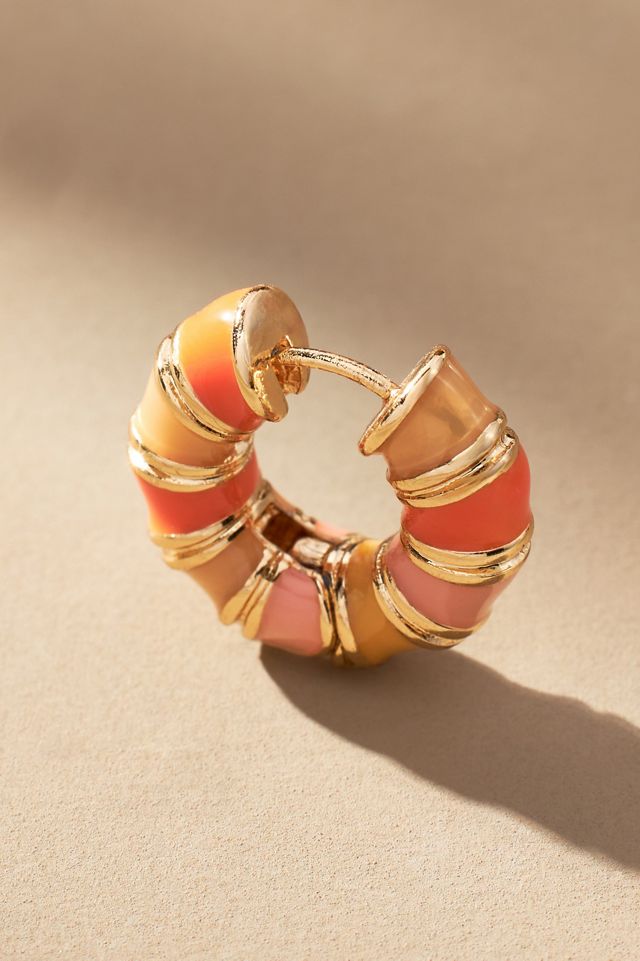 Colourful Huggie Hoop Earrings #1