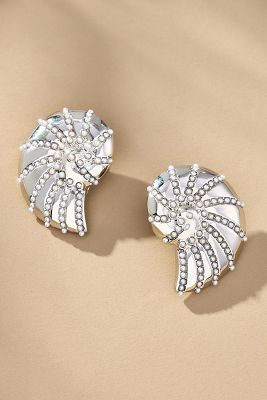 Pearl Shell Post Earrings