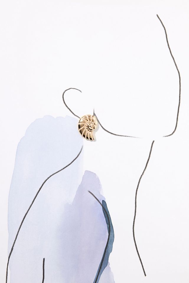 Pearl Shell Post Earrings #2