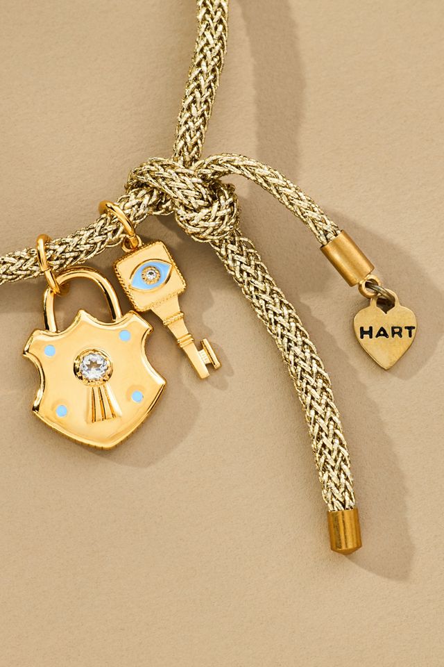 Hart Lurex Cord Charm Bracelet #1