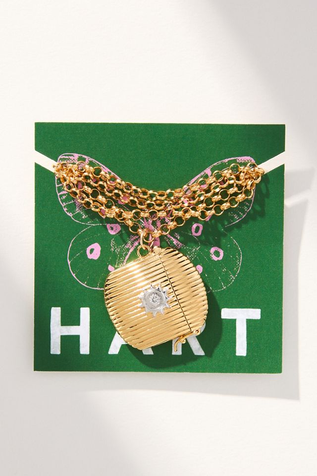 Hart Ribbed Vesta Pendant Necklace #2