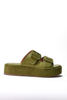 Cordani Karson Slide Sandals In Green