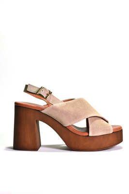 Cordani Wendy Wood-bottom Heels In Beige