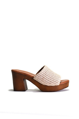 Cordani Waylin Wood-bottom Heels In Beige