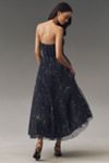Hutch Corene Strapless Floral Tulle A-Line Midi Dress