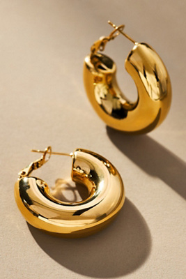 MAISON IREM CHUNKY HOOP EARRINGS 