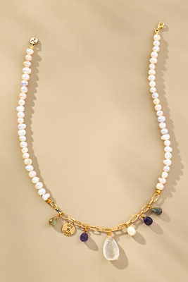 MAISON IREM PERRY PEARL CHARM NECKLACE 