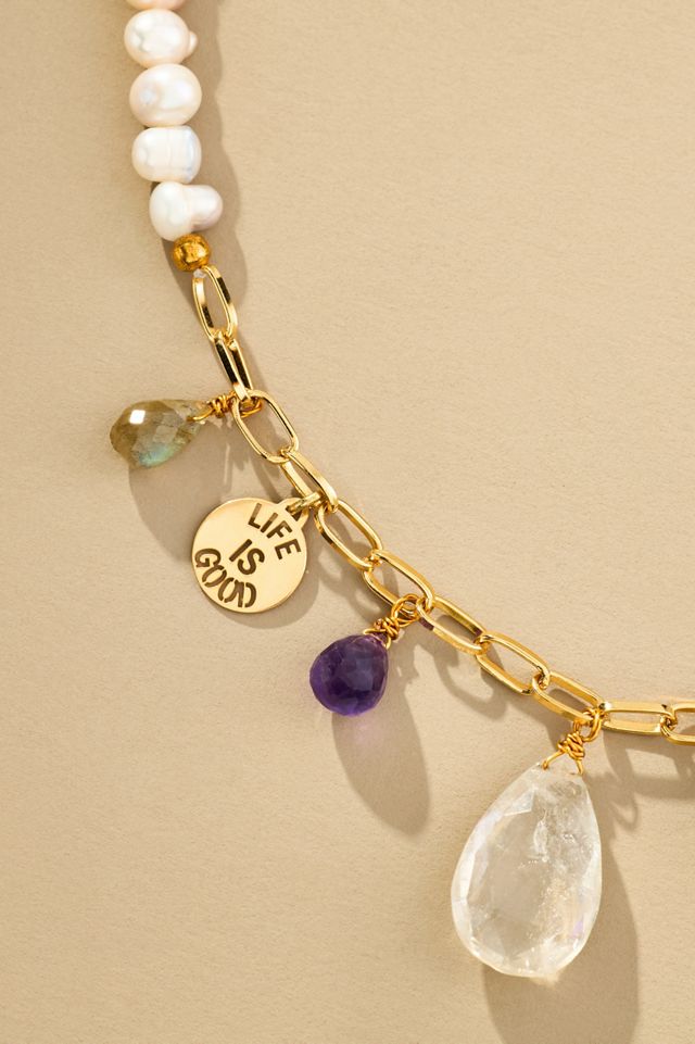 Maison Irem Perry Pearl Charm Necklace #1
