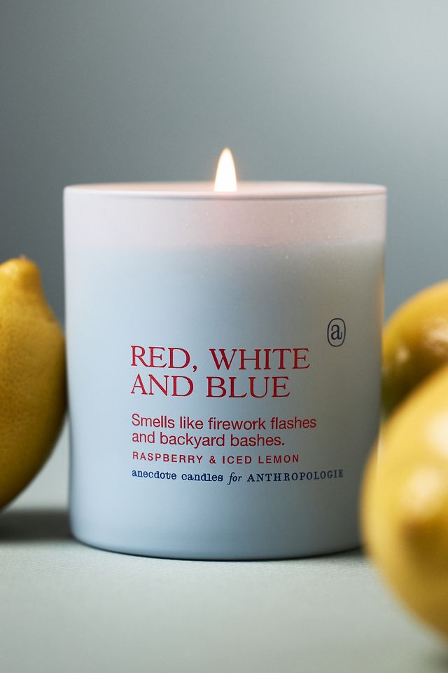 Anecdote Red, White & Blue Raspberry & Lemon Ice Boxed Candle