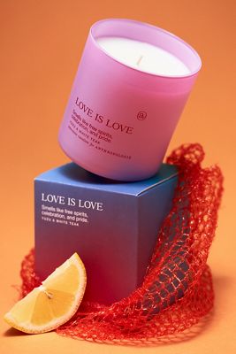 Anecdote x Anthropologie Love Is Love Yuzu & White Teak Glass Candle