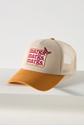 Worn/west Margs Trucker Hat In Yellow
