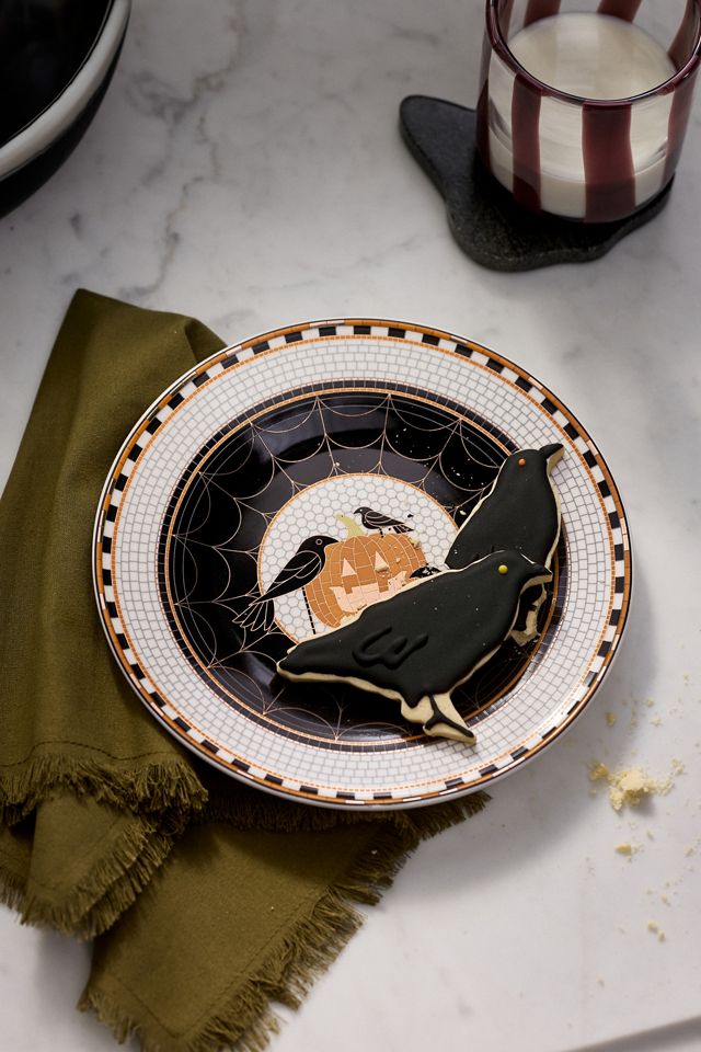 L'assiette à dessert en grès Bistro : Édition Halloween #5