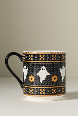 The Bistro Tile Stoneware Mug: Halloween Edition