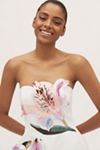 LEO LIN Rosario Floral Appliqué Mini Dress