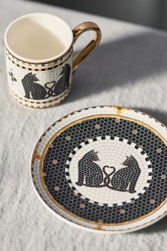 The Bistro Tile Stoneware Mug: Halloween Edition