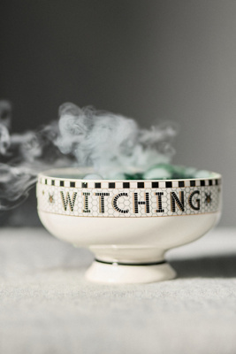 Anthropologie The Bistro Tile Stoneware Nut Bowl: Halloween Edition