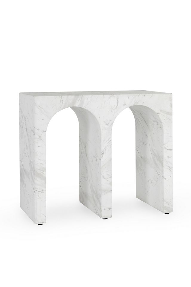 Marmo Outdoor Concrete End Table | AnthroHome