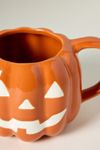 Figural Jack O' Lantern Glazed Stoneware Mug
