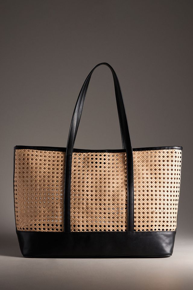 Shiraleah Soleil Rattan Tote #1