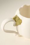 Figural Pumpkin Glazed Stoneware Mug