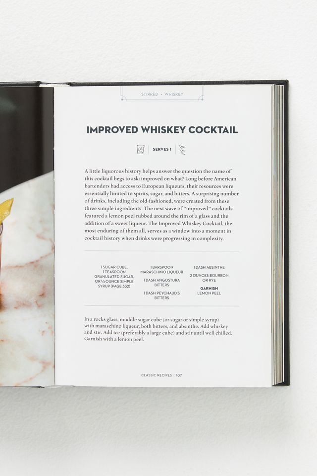 The Essential Cocktail Leather-Bound Hardcover Coffee Book #2