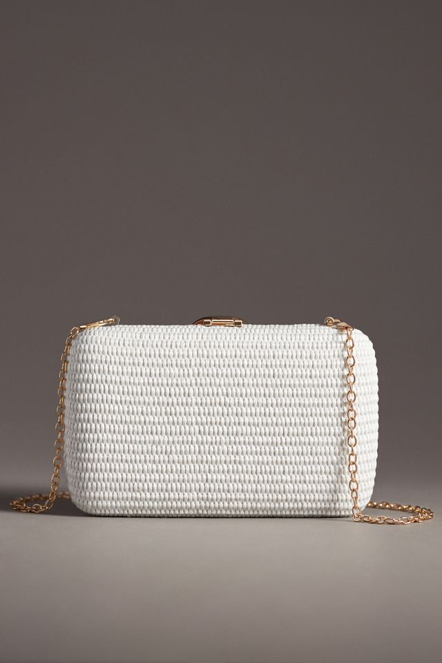 Shiraleah Shell Raffia Clutch #1