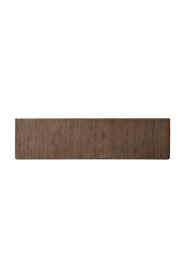 Leo Solid Oak Reeded Console #2
