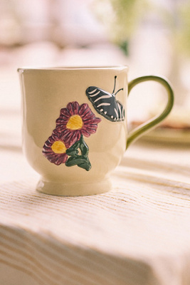 The Faye Icon Stoneware Mug: Butter