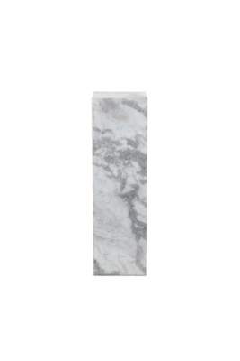 Anthropologie Modern Marble Tall Pedestal Accent Table