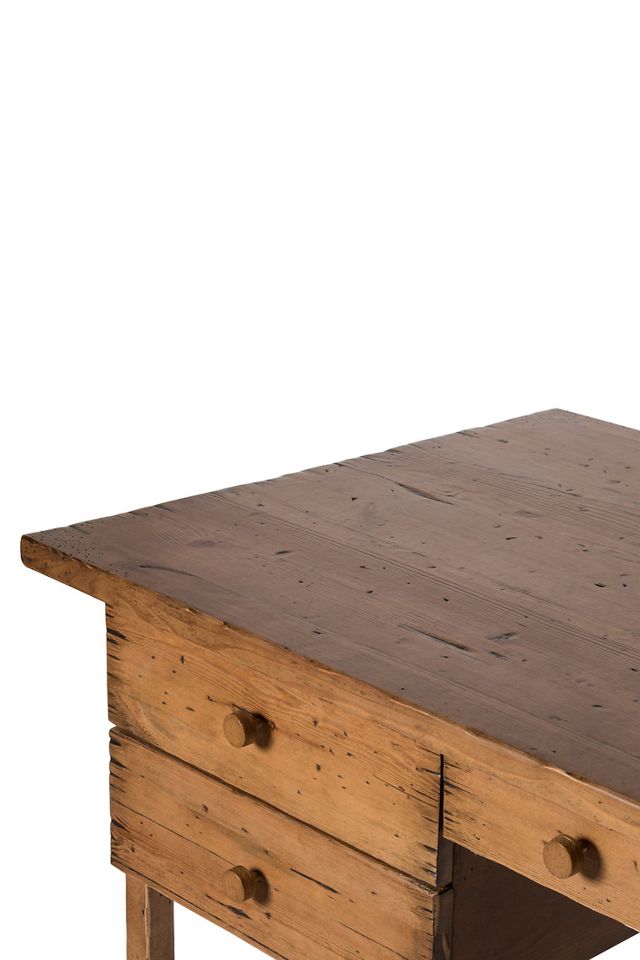 Reign Waxed Pine Wood Writing Desk #2