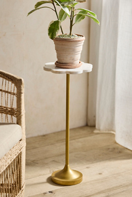 Terrain Marble Flower Side Table
