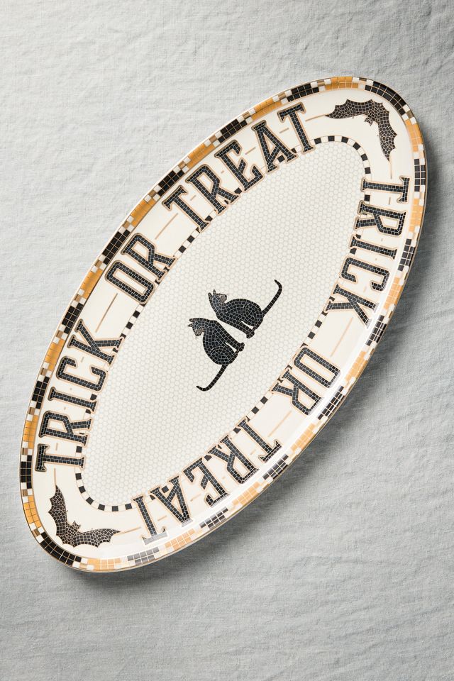 The Bistro Tile Stoneware Serving Platter: Halloween Edition #1