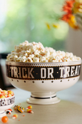 The Bistro Tile Stoneware Candy Bowl: Halloween Edition