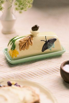 The Faye Icon Stoneware Butter Dish