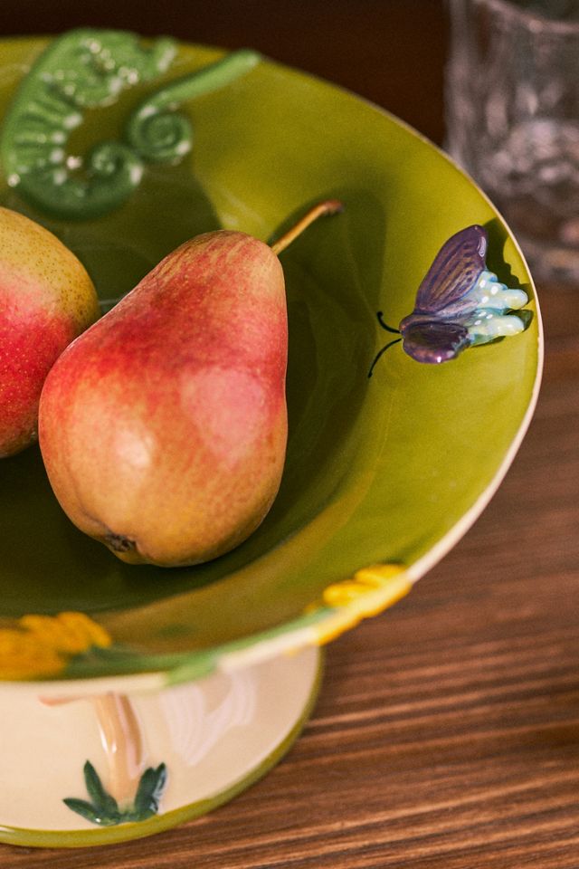 The Faye Icon Stoneware Pedestal Bowl #1