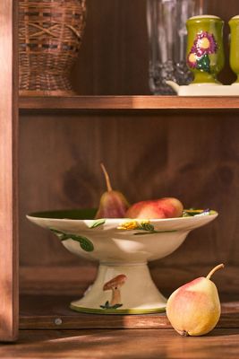 The Faye Icon Stoneware Pedestal Bowl