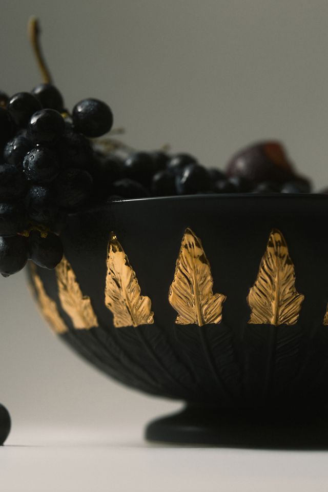 Catherine Martin Midnight Creatures Glazed Stoneware Serving Bowl #1