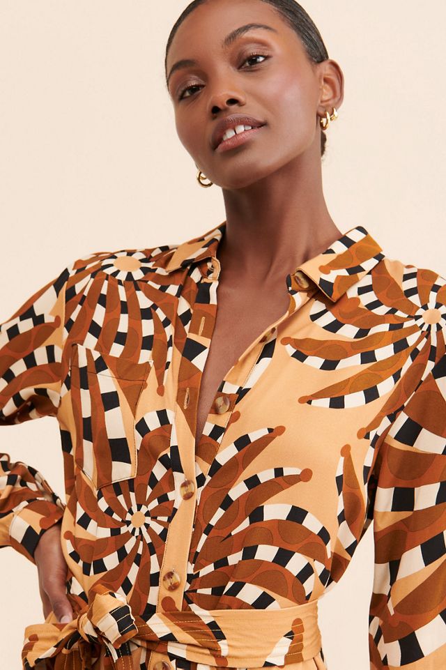 FARM Rio Mixed Banana Jumpsuit #3