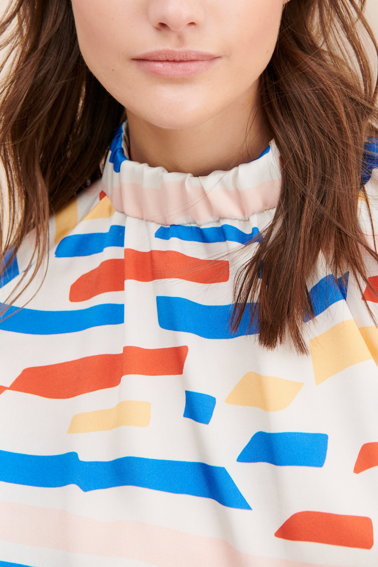 Corey Lynn Calter Elastic Cuffed & Collared Tee