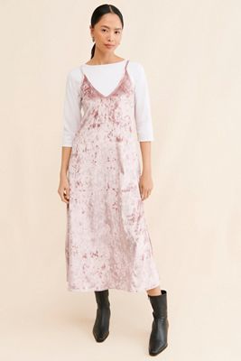 Samant Chauhan Metallic Velvet Twofer Dress