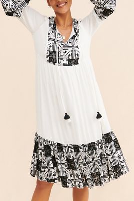 BTFL-Life Embroidered Flounce Midi Dress
