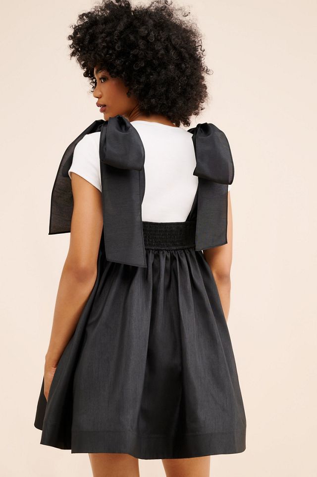 Hutch Solid Tie Strap Mini Dress #1