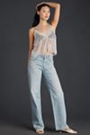 By Anthropologie Beaded Mermaid Sheer Cami