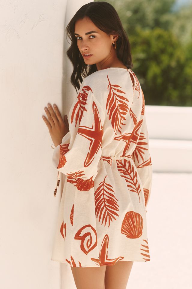 Celandine Resort Printed Mini Kaftan #1