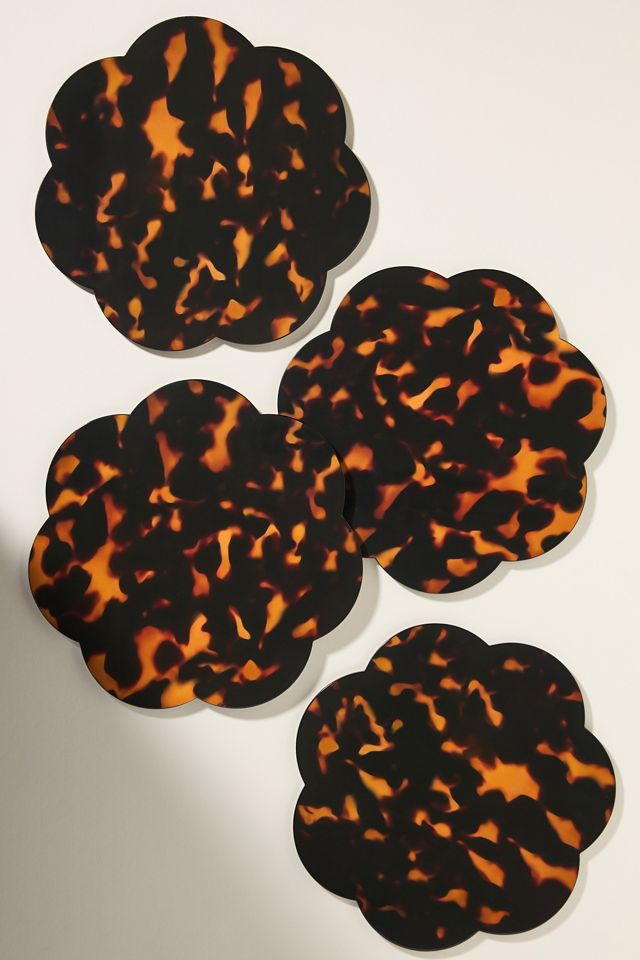Addison Ross Faux-Tortoiseshell Lacquered Placemats, Set of 4 #1