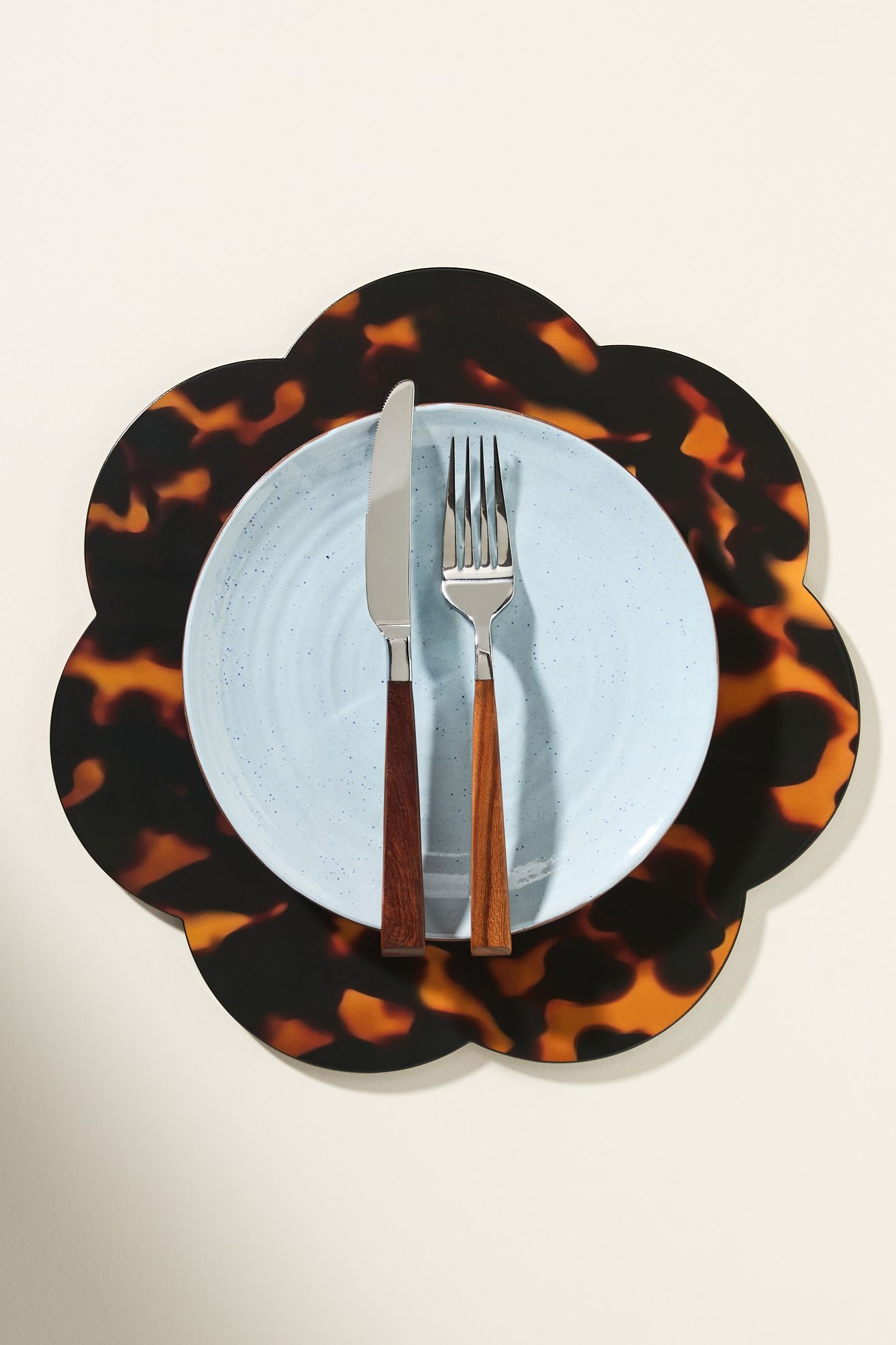 Addison Ross Faux-Tortoiseshell Lacquered Placemats, Set of 4 - Multi, Standard, Set Of 4