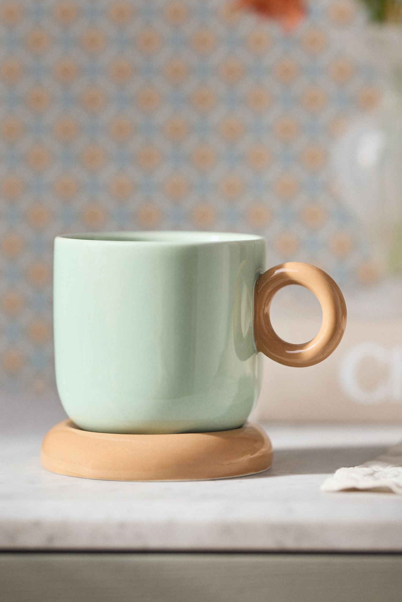 Rika Stoneware Mug - Turquoise, Standard, One Size