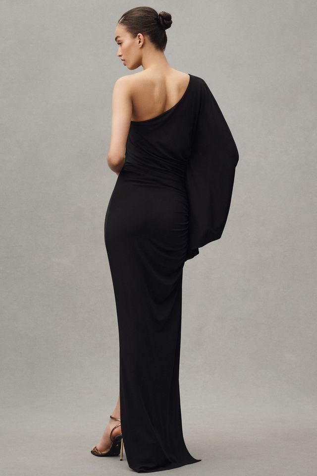 Ronny Kobo Kallista One-Shoulder Column Maxi Dress #1