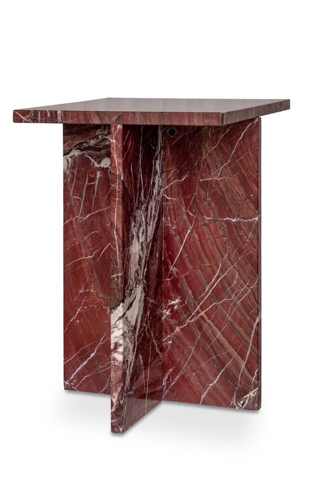 Blair Rosso Marble Accent Table #1