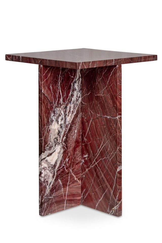 Blair Rosso Marble Accent Table #2